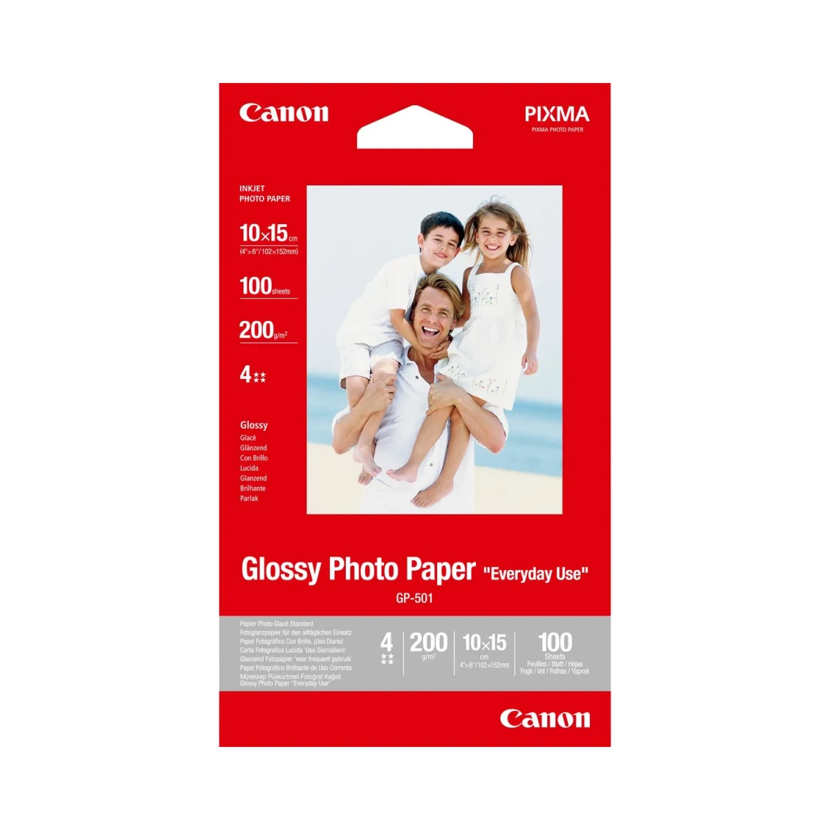 Canon GP-501 Glossy Photo Paper 10 x 15cm (100 Sheets)