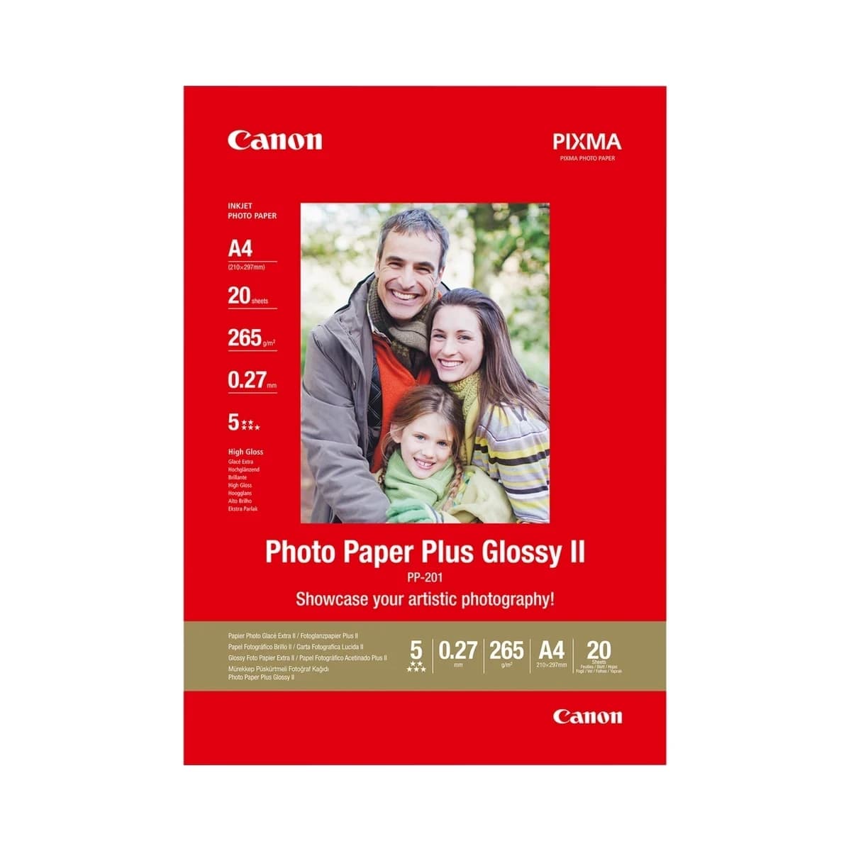 Canon PP-201 Photo Paper Plus Glossy II A4 (20 Sheets)