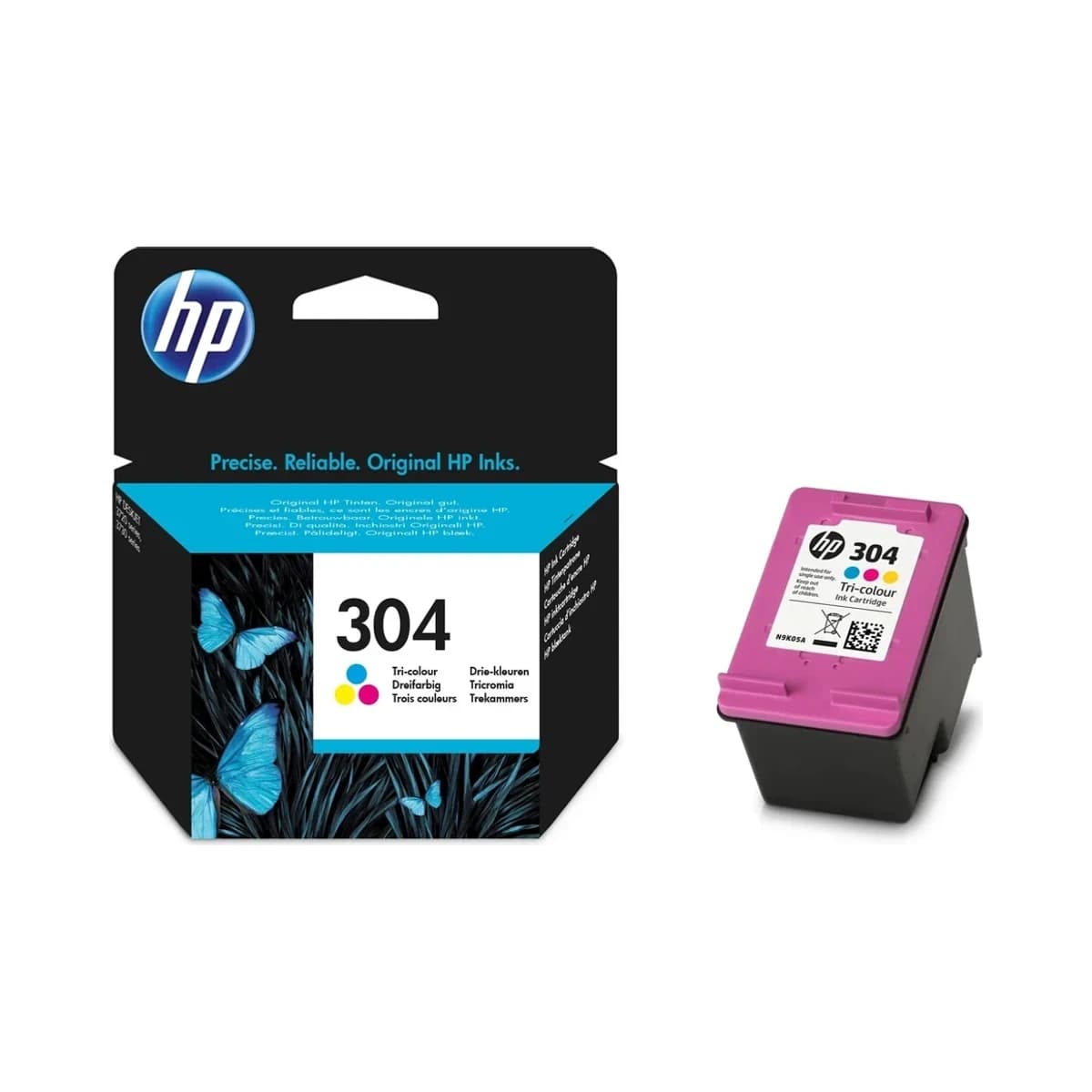 HP 304 Tri-Colour Original Ink Cartridge