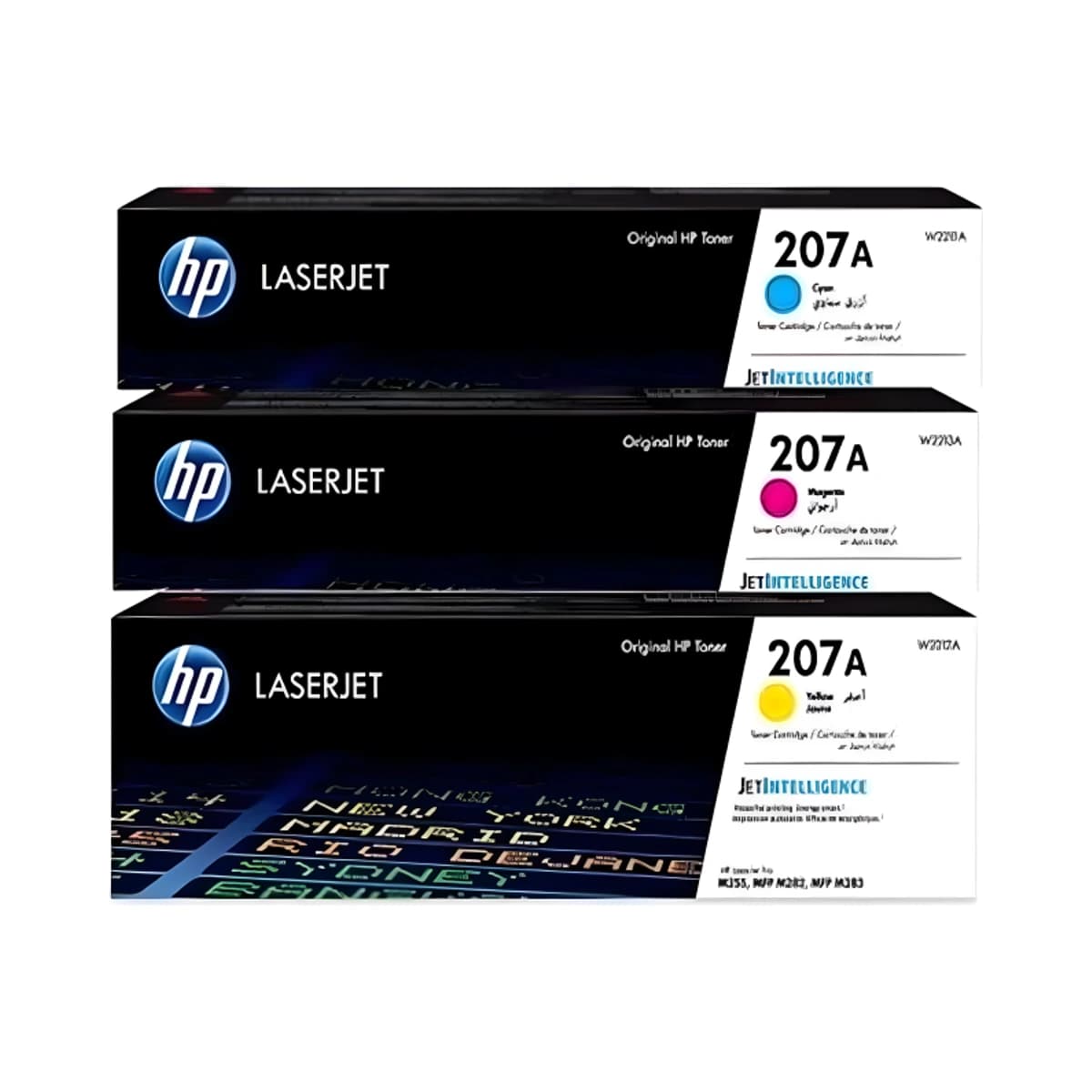 HP 207A Colour Toner Multipack (CMY) — W2211A/W2212A/W2213A