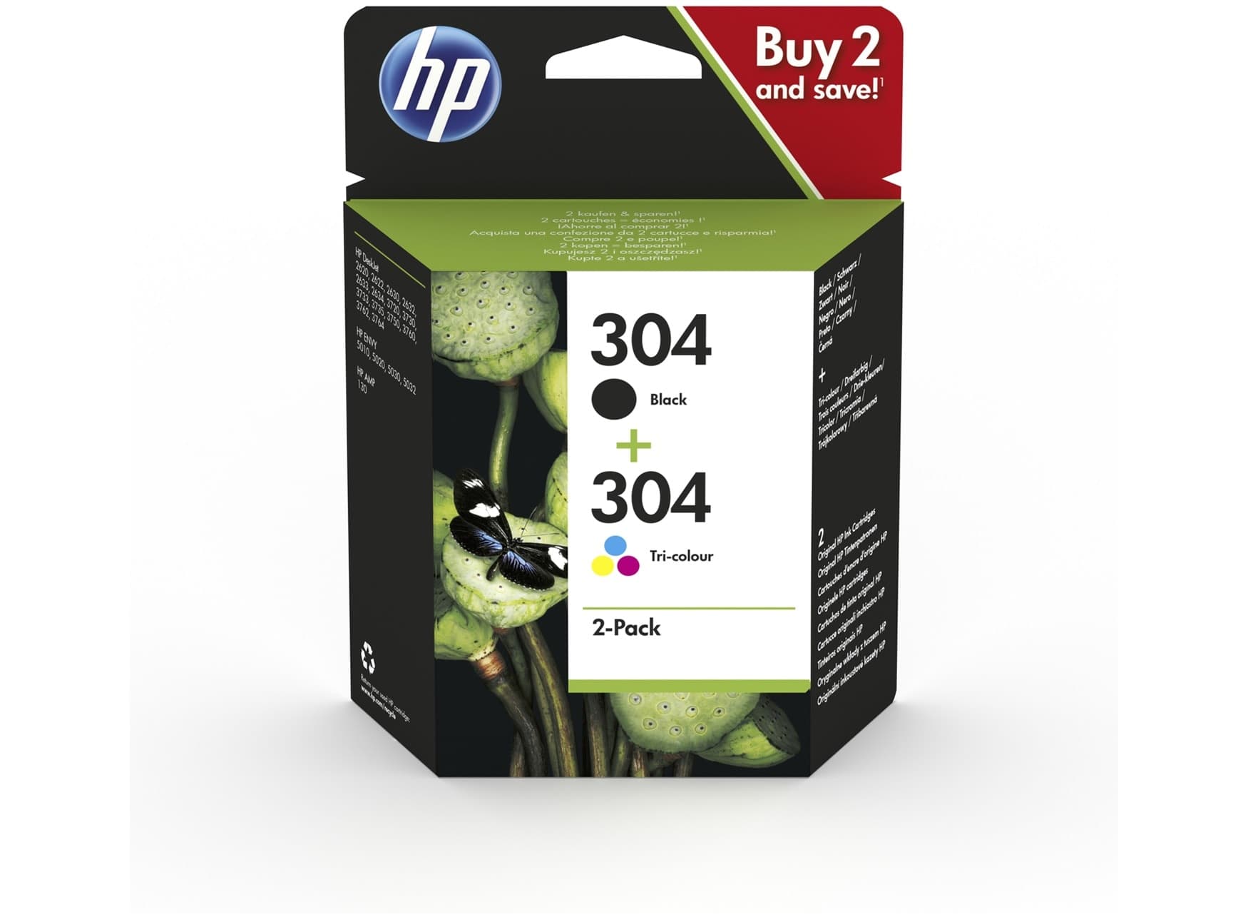 HP 304 Black & Colour Ink Cartridge Multipack