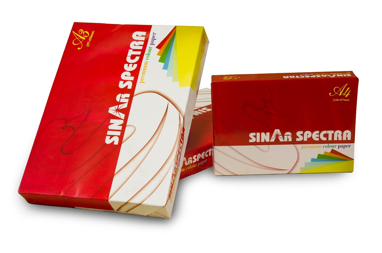 Sinar Spectra A4 Coloured Paper 80gsm Assorted (Ream of 500)
